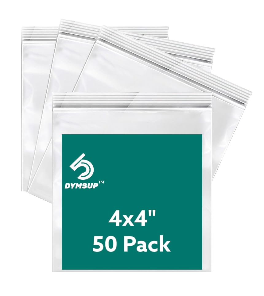 50% Off Dymsup Heavy Duty Ziplock Bags - 50 Pack