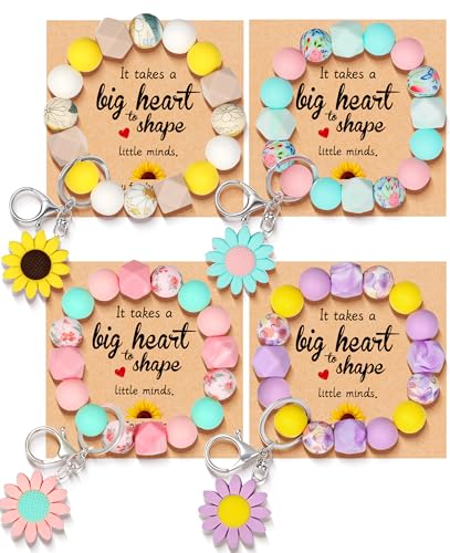 50% Off 4-Pack Teacher Appreciation Gifts with Keychains