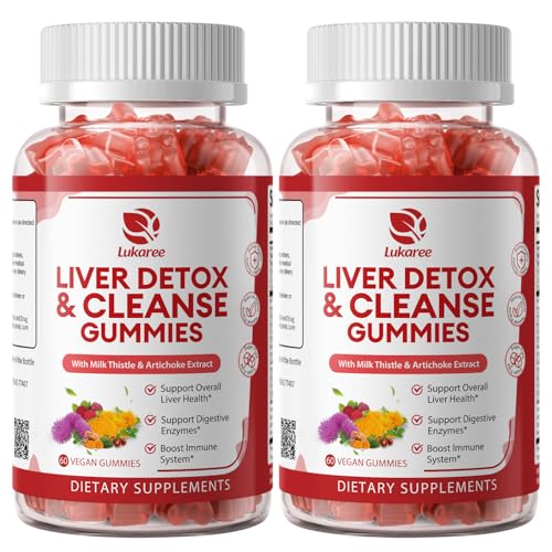 50% Off Lukaree Liver Cleanse Detox Gummies - 2 Pack
