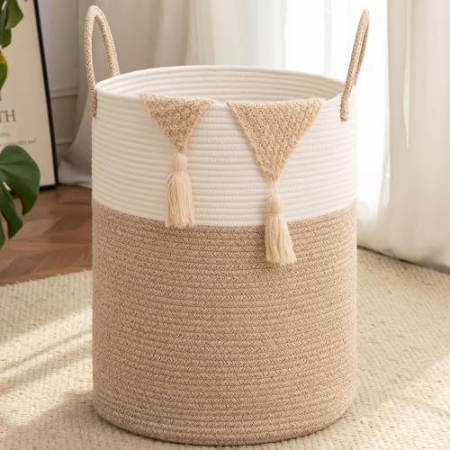 Save 41% on OIAHOMY 60L Cotton Laundry Basket Hamper