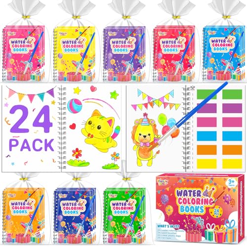 56% Off 24-Pack Kids Water Coloring Books & Paint Sets