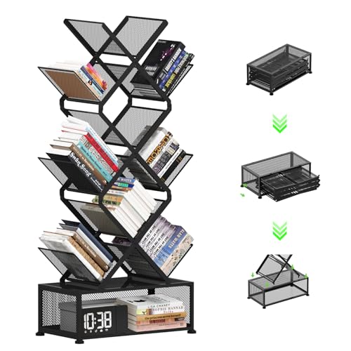 46% Off Gintan 9-Tier Space Saving Book Shelf with Storage