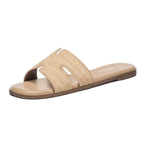 40% Off Rihero Women's Comfortable Leather Slide Sandals