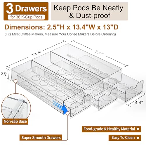30% Off Clear Acrylic Coffee Pod Organizer for Keurig - Image 2