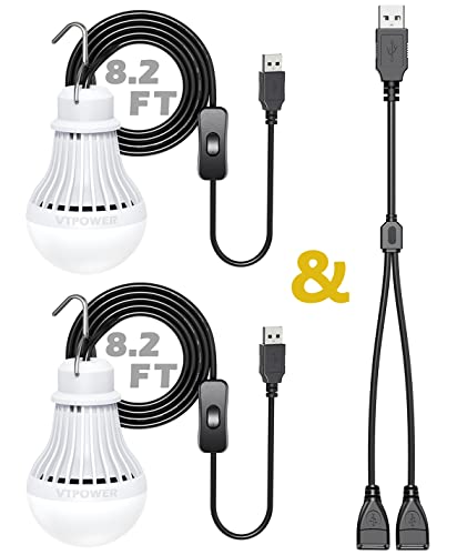 50% Off 2-Pack USB LED Camping Lights for Outdoor Use