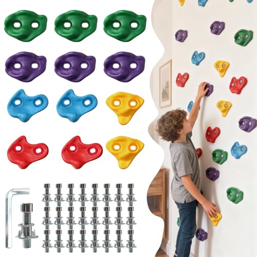 30% Off 12-Piece Rock Climbing Holds Set for Kids & Adults