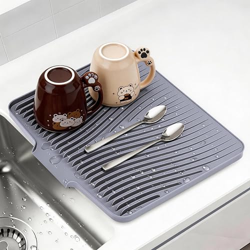 47% Off COPLIB Silicone Dish Drying Mat for Kitchen Counter