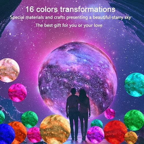 60% Off 3D Moon Lamp Night Light for Kids with Remote - Image 3