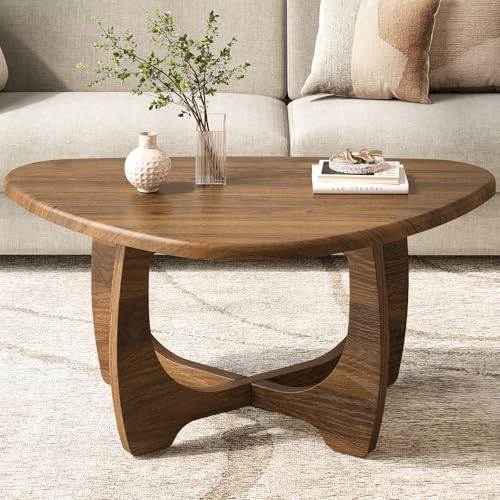 Save 50% on Curlaky Modern Oval Wood Coffee Table