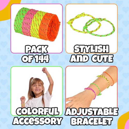 23% Off Bedwina Neon Friendship Bracelets (144-Pack) - Image 2