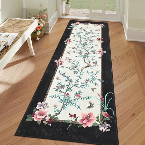 30% Off Colorful Chinoiserie Runner Rug - Machine Washable