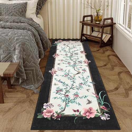 30% Off Colorful Chinoiserie Runner Rug - Machine Washable - Image 2