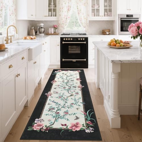 30% Off Colorful Chinoiserie Runner Rug - Machine Washable - Image 3