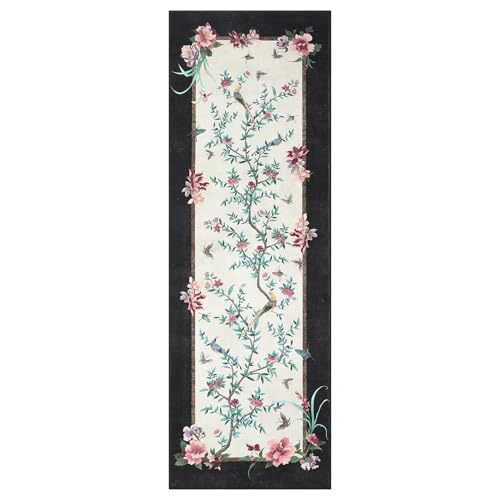 30% Off Colorful Chinoiserie Runner Rug - Machine Washable - Image 4