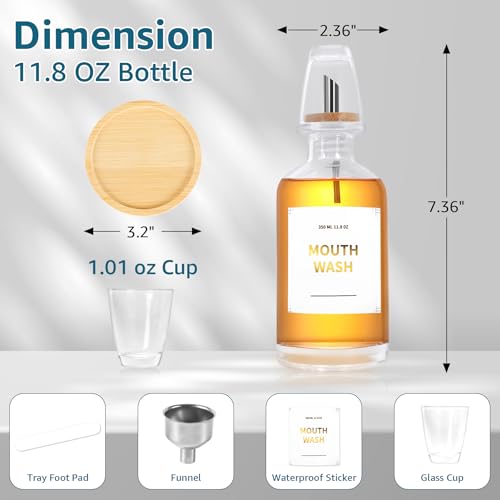 Save 50% on Botanikind Glass Mouthwash Dispenser Set - Image 3