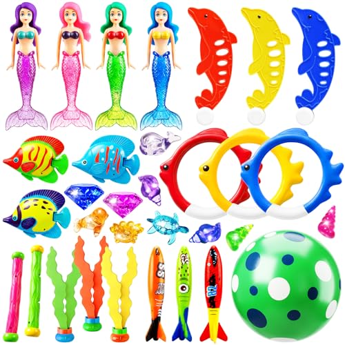 Save 33% on Jasonwell 32-Piece Pool Diving Toy Set