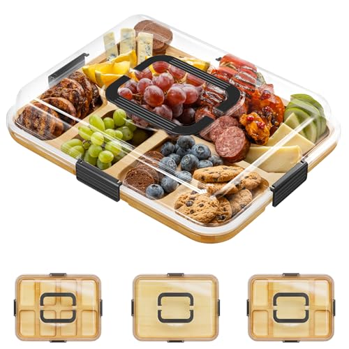 Save 33% on SpaceAid Bamboo Charcuterie Board with Lid