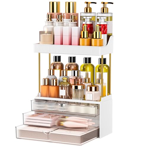 Save $10 on 5-Tier Clear Makeup Organizer with Drawers