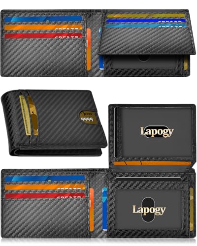 50% Off Slim RFID Leather Wallet for Men - Gift for Dad