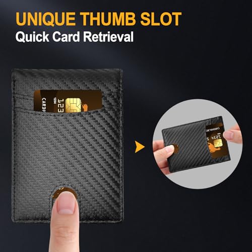 50% Off Slim RFID Leather Wallet for Men - Gift for Dad - Image 3