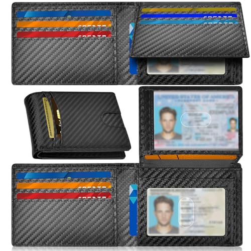 50% Off Slim RFID Leather Wallet for Men - Gift for Dad - Image 5