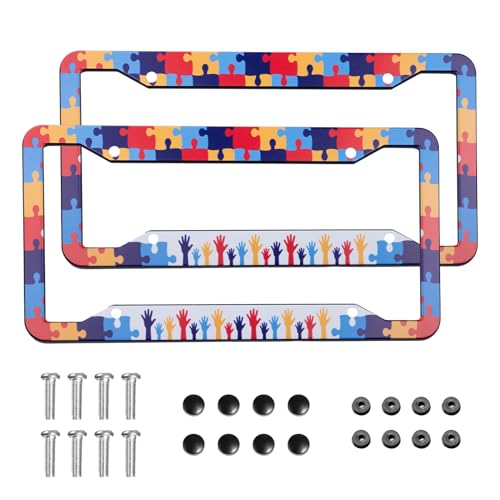 50% Off Autism Awareness License Plate Frame 2-Pack