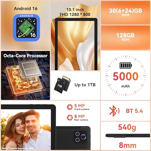 Save 40% on URAO 10.1" Android Tablet with 30GB RAM - Image 2