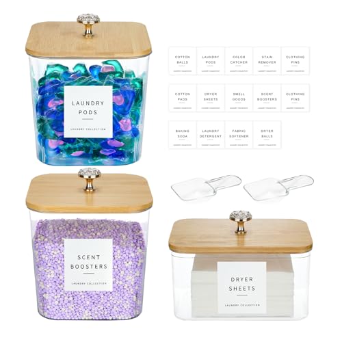 42% Off POLRAI 3-Piece Laundry Storage Container Set
