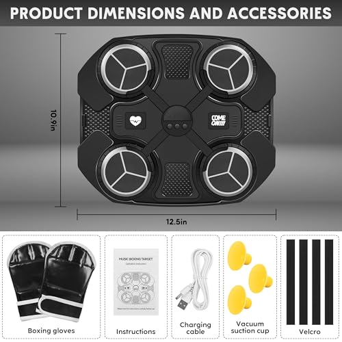 35% Off Awinto Music Boxing Machine with Bluetooth & Gloves - Image 5