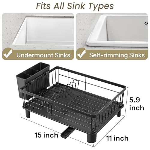 Save 30% on SNTD Space-Saving Stainless Steel Dish Drying Rack - Image 2