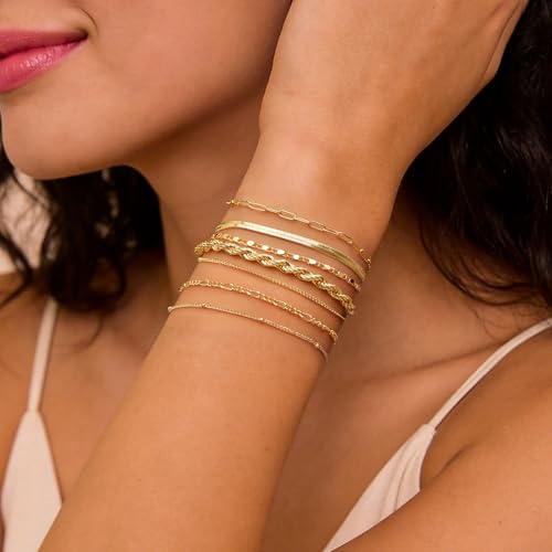 Gokeey 7-Piece Gold Plated Bracelet Set for Women - $13.99 - Image 5