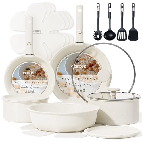 Save 38% on CAROTE 19-Piece Nonstick Cookware Set