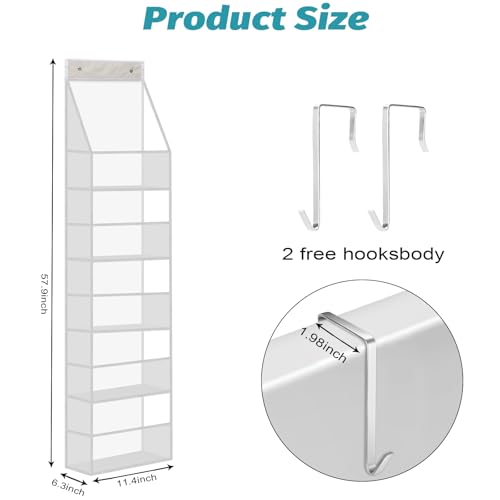 50% Off Ultra Sturdy Over-The-Door Organizer with Clear Pockets - Image 3
