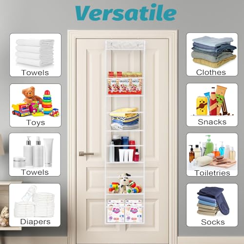 50% Off Ultra Sturdy Over-The-Door Organizer with Clear Pockets - Image 4
