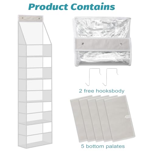50% Off Ultra Sturdy Over-The-Door Organizer with Clear Pockets - Image 6