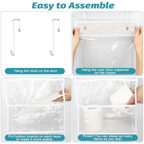 50% Off Ultra Sturdy Over-The-Door Organizer with Clear Pockets - Image 7