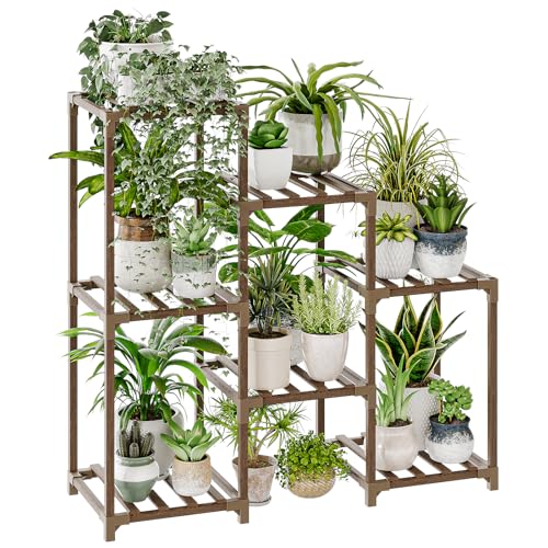 Save $10 on Bamworld 3-Tier Wood Plant Stand (Indoor/Outdoor)