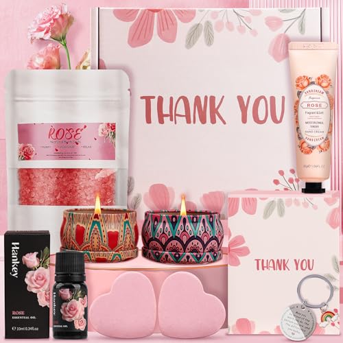 Luxury Rose Spa Gift Set for Women - 9-Piece Pamper Box