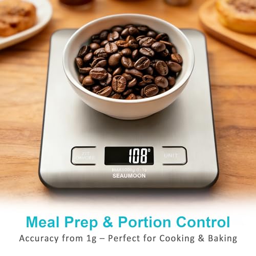 Save 13% on SEAUMOON 11lb Stainless Steel Food Scale - Image 4