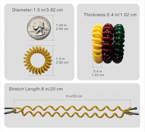 Save 50% on 24-Pack Spiral Hair Scrunchies for Women & Kids - Image 2