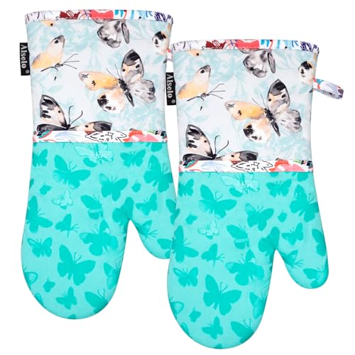 50% Off Alselo Heat Resistant Oven Mitts Set of 2
