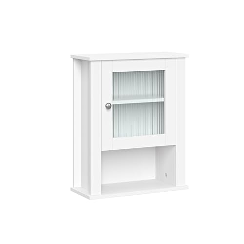 52% Off RiverRidge Bathroom Wall Cabinet with Reeded Glass