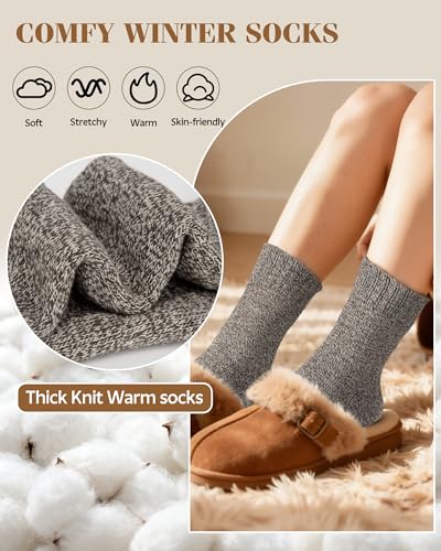 Save 42% on YSense Women's Warm Wool Blend Winter Socks - Image 3