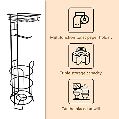 Save 30% on Argatin Toilet Paper Holder Stand with Shelf - Image 3