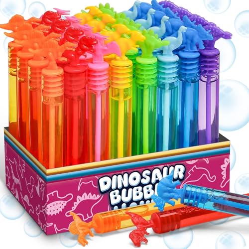 Save 20% on 32-Pack Dinosaur Bubble Wands for Kids