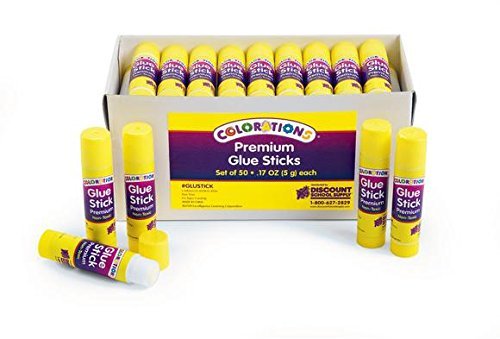 Save 63% on Colorations Washable Glue Sticks, 50-Pack