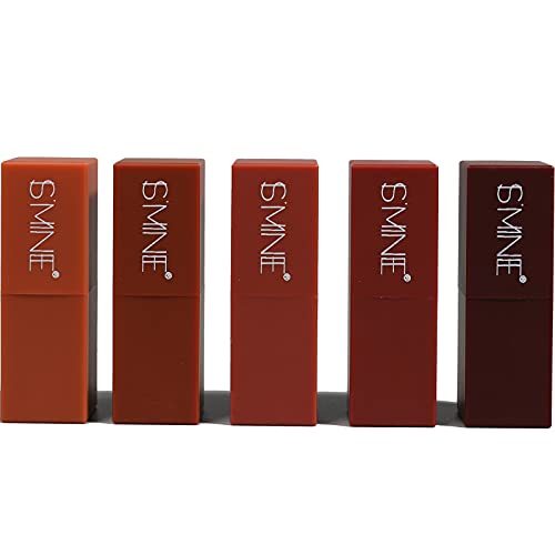 50% Off IS'MINE 5PCS Matte Lipstick Set - Natural Nude Shades - Image 2