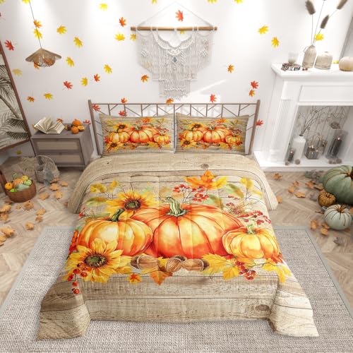 Queen Fall Harvest Comforter Set - Price Drop to $12.99