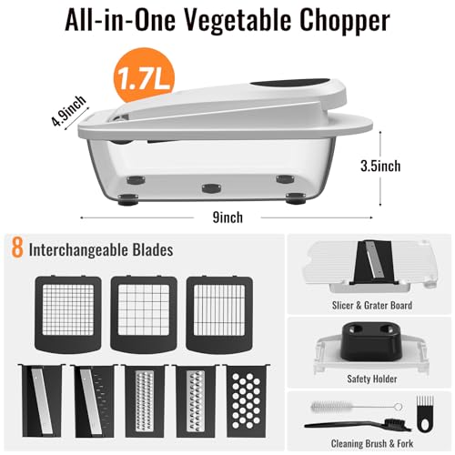 20% Off Ukeetap Vegetable Chopper with 8 Blades - Image 2