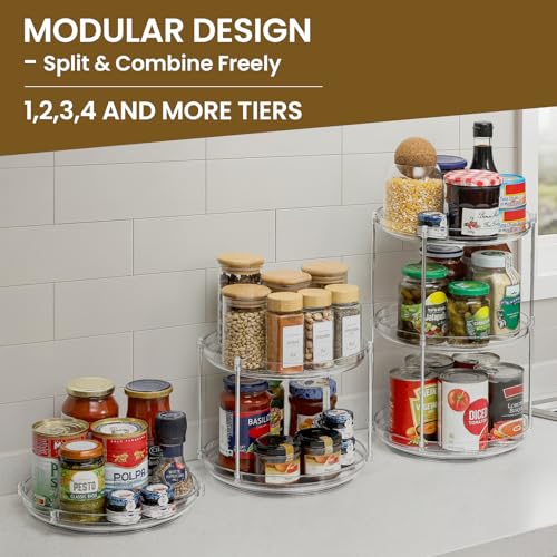 Save 38% on LANDNEOO 2-Tier Acrylic Lazy Susan Organizer - Image 3